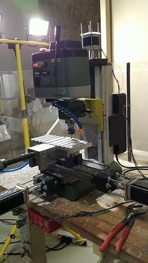 Proxxon FF 500 CNC milling aluminium