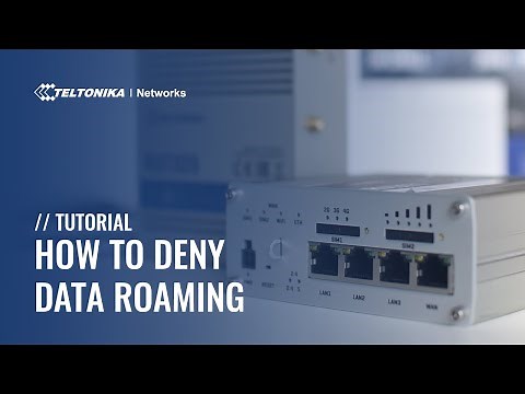 How to Deny Data Roaming - Teltonika Networks