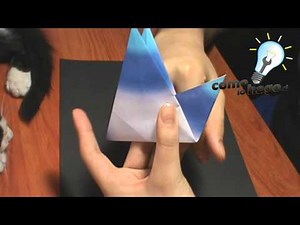 Cómo hacer una urraca de papel con origami