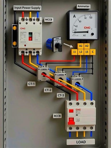 mccb Ampiar moter Control Wiring #electrician #industrialelectrician #electricalwiring
