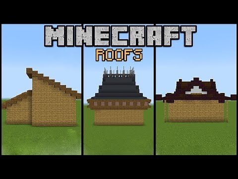 10 Minecraft Roof Designs! (Minecraft Build School)