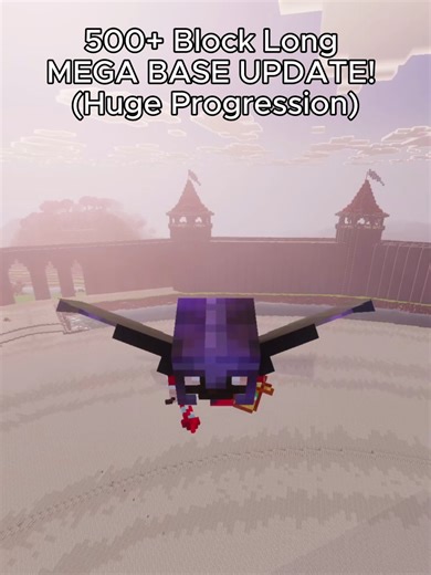 500 Block Long MEGA BASE UPDATE! (Huge Progress)#Minecraft #MrCrafty #fyp #MEGABASE