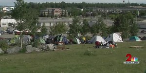 Homeless camp thrives in heart of Downtown Anchorage among tourists, businesses