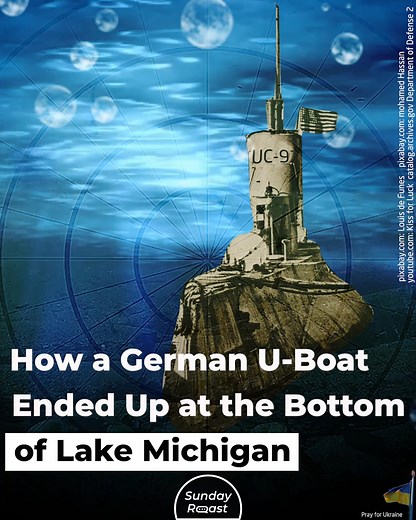 125K views · 782 reactions | There’s a 1918 German U-boat in one of the Great Lakes. But how did it get there? | Sunday Roast | Facebook