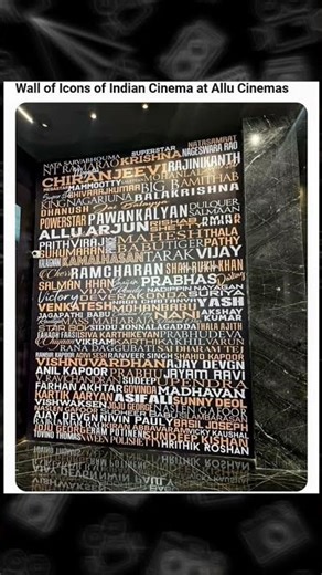 all pan indian actors name in wall of icon in allu cinemas #alluarjun #bollywood #tollywood #vijay