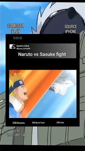 Naruto vs Sasuke hospital rooftop fight 😈🥶#shorts #shortvideo #subscribe