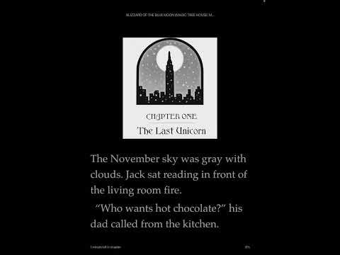 Ch 1 #8 Blizzard of the Blue Moon Magic Tree House Merlin Missions