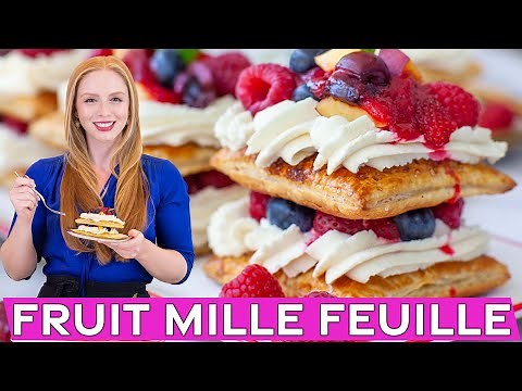 Fruit Mille Feuille Recipe with Mascarpone Cream | Easy Dessert Idea!