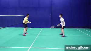 Badminton Side-to-Side Defense Footwork  - Coach Efendi Wijaya  (Subtitle Indonesia) on Make a GIF