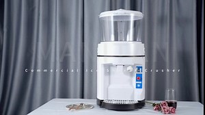Commercial Snow Cone Machine 110V Electric Shaved Ice Machines 1100LBS/H Ice Crusher with Safety Waterproof Switch for Home Restaurants Bars and Party