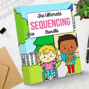 Read and Sequence Events Story Retell and Sequencing with Pictures Card Activity
