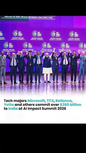Tech Majors commit $360 billions to india. #shortsfeed #trending #news #aisummit #shorts