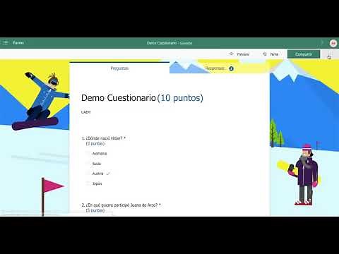2. Compartir y configurar cuestionario en Microsoft Forms