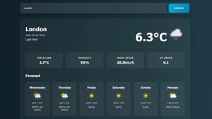 JS - 全面搭建_weather网页应用_全教程（HTML、CSS和JavaScript）