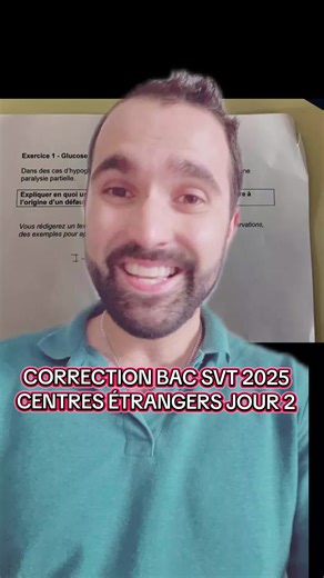 Correction BAC SVT 2025 : Centres Étrangers Jour 2