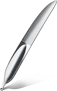Curved Nail File, Toenail File for Thick Toenails, 4.9inch Double Sided Metal Nail File, Stainless Steels Toe Nail Files for Thick Nails, Heavy Duty Fingernail File for Men and Woman