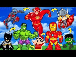 SHINCHAN AND AMAAN Trying To KILL Every SUPERHERO In ROBLOX GAMEPLAY IN HINDI | HULK IRONMAN THOR