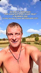 16K views · 12K reactions | This is the first time in history that the story of Yeshua has been Number One in the Sunday Times Bestseller List! Proudest thing I’ve ever done. Because it is a story that affects us all. Our futures. Our hopes and confidences and the way we live and approach both adventure and life. Have you read it yet? What did you feel? #greateststoryevertoldbook #numberone | Bear Grylls | Facebook