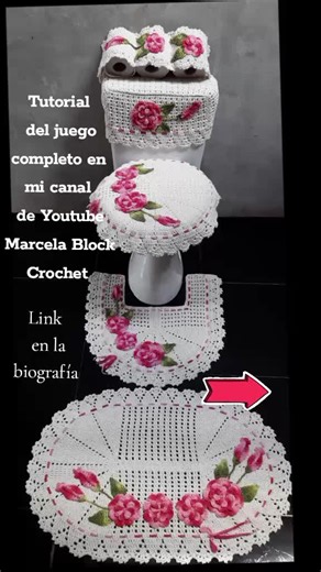 Tutorial de Crochet en Canal Marcela Block | Juego de Baño