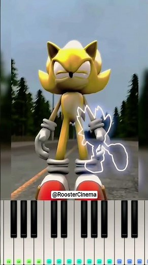 Sonic and Super Sonic vs Shadow x Silver x Knuckles. (Perfect Outlines) - Piano Tutorial