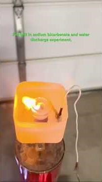 Ball Lightning in Sodium Bicarbonate and Water Experiment #1.
