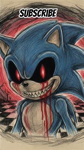 Sonic exe drawing