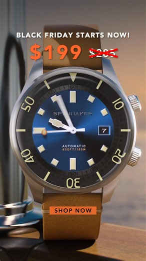 Rediscover dive watch heritage. The Bradner automatic is now available at special price only Spinnaker-Watches.com | Spinnaker