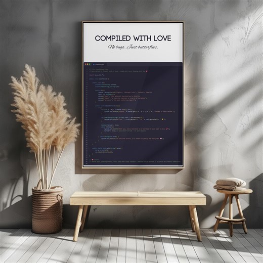 Arte murale romantica con codice Java – Regalo per ingegneri del software – Coppia di programmatori stampabile – Poster con amore per la tecnologia e i geek – Decorazione da scaricare digitalmente - Etsy Italia