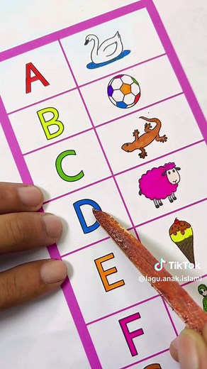 Belajar Huruf K sampai T untuk Anak
