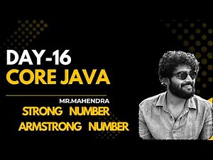 || core java || day-16|| Strong number and Armstrong number ||