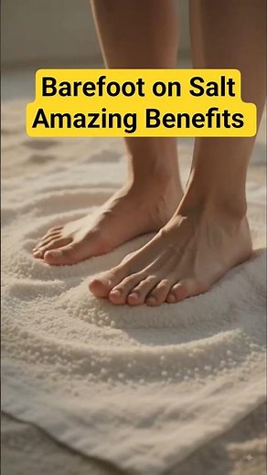 Salt Therapy for Relaxation? Benefits of Standing Barefoot on Salt#shorts