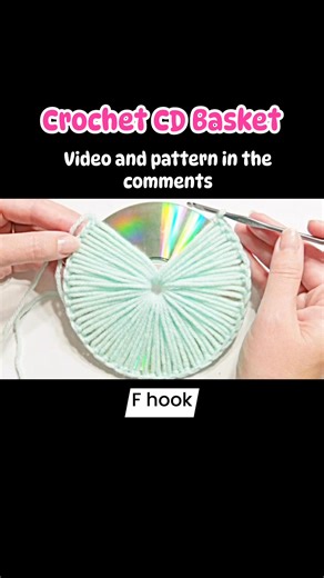 Keep your CDs neat and stylish! Wouldn’t this handmade crochet CD basket look perfect on your shelf? Storage meets handmade charm! Looking for a cute way to organize your CDs? | Crochet Jewel Patterns