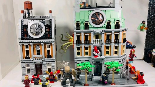 乐高76108 VS 76218奇异博士至圣所新旧款对比评测