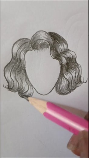 Learning to draw hair different hair lengths ?? Easy Hairstyle Tutorial for beginners #art #drawing
