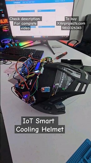 IoT Smart Cooling Helmet using Peltier Module #iot #automobile #arduinoproject #ideas #ytshort