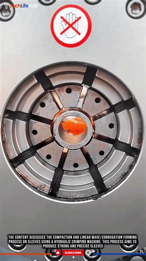 Innovation Hydraulic Crimping Machine: Strong, Precise, High-Pressure Sleeve Forming #tech