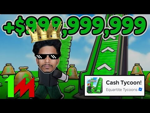 Cash Tycoon 1 To 50 Million Roblox!