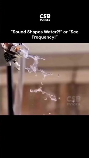 How Sound Frequency Shapes Water 🤯🌊