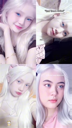 Tutorial Edit Foto Albino: Rambut Putih, Mata Biru