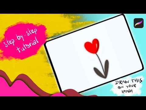 Simple Procreate drawing tutorials using iPad | step by step tutorial of procreate‪@Myboringtimes‬