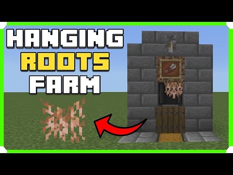 How To Build A Hanging Roots Farm In Minecraft Bedrock Edition | #Minecraft #1man1game