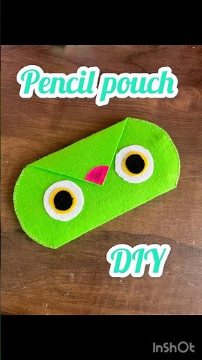 Cute Animal Pencil Pouch DIY | Felt Sheet Craft Idea 🐸 #diy #pencilpouch #handmade