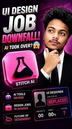 AI Just Replaced UI Designers? 😱 Create Free UI Design Using AI | Stitch AI Tutorial (100% Free )