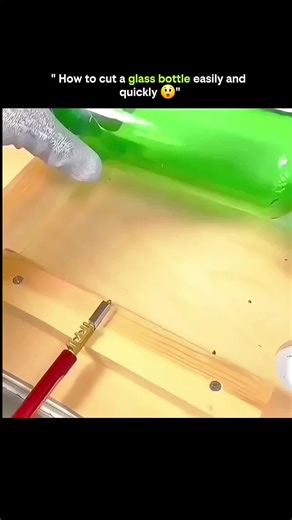 ANYTHING EXPLAINED on Instagram: "Cutting a glass bottle doesn’t require heavy machines—just smart technique and physics. By scoring the bottle evenly and then applying controlled heat followed by rapid cooling, stress builds along the score line. The glass naturally separates where it’s weakest, creating a clean cut. This method uses thermal expansion and contraction to do the work for you—simple, fast, and effective when done carefully. • Bottle is evenly scored first • Heat causes glass to ex