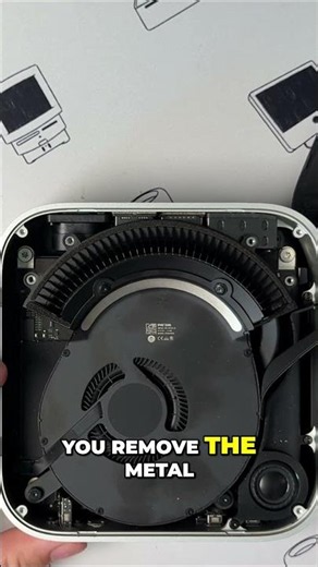 Mac Mini Fan Removal in 60 Seconds #tutorial #mac #apple