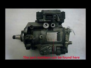 Finding your Injector Pump Part Number