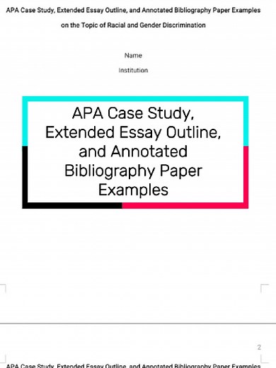 Racial and Gender Discrimination: APA Resources