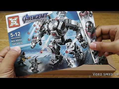 LEGO Avengers Endgame War Machine Hulkbuster SX Lego Knockoff - Unbox & Review