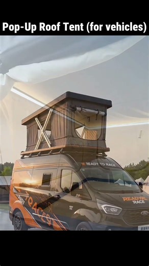 Electric Remote Control Pop-Up Roof Tent (for vehicles) #newchinaev #popuptent #rv #campervan