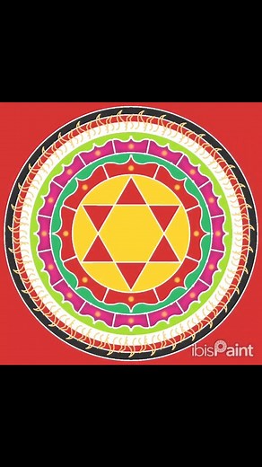 10K views · 280 reactions | Merging two worlds, digital art and traditional art come together  sudharshana mandala #mandalaart #art #godmandala #devine #digitalartist #digitalpainting #digitalart #tredistionalart #treditionalartwork | Pavan Kumar | Facebook
